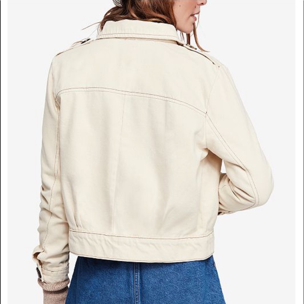 Free People Jean Jacket Sz S - Picture 3 of 6